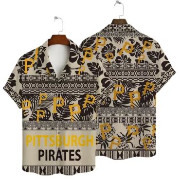 Pittsburgh Pirates Polynesian Vibes Hawaiian Shirt Unisex T-shirt, Sweatshirt, Hoodie, Long Sleeve Tee - T-Shirt, Sweatshirt, Hoodie