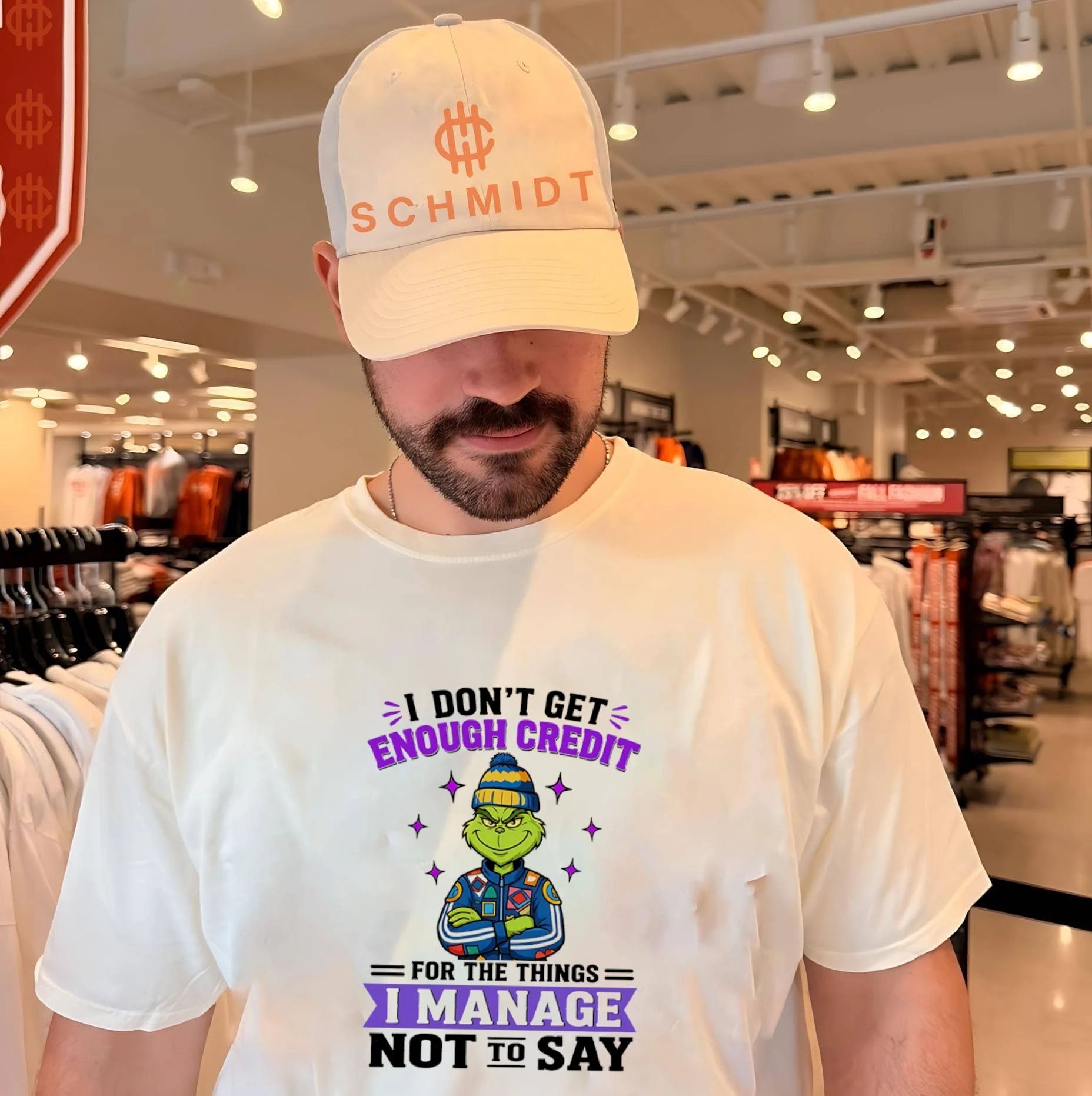 I dont get enough credit for the things I manage not to say Grinch shirt Unisex T-shirt, Sweatshirt, Hoodie, Long Sleeve Tee - T-Shirt, Sweatshirt, Hoodie