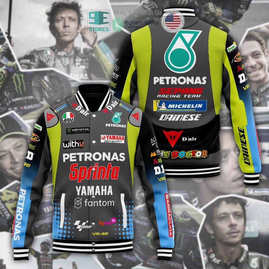 BEST Valentino Rossi Petronas Sprinta Baseball Jacket Unisex T-shirt, Sweatshirt, Hoodie, Long Sleeve Tee - T-Shirt, Sweatshirt, Hoodie