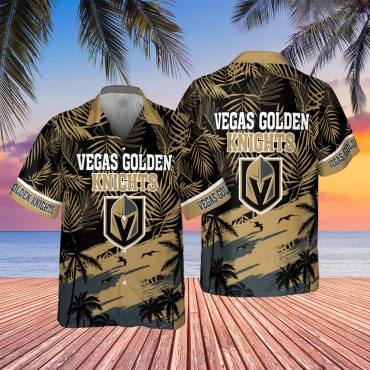 Vegas Golden Knights Sunset Elite Hawaiian Shirt Unisex T-shirt, Sweatshirt, Hoodie, Long Sleeve Tee - T-Shirt, Sweatshirt, Hoodie