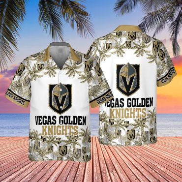 Vegas Golden Knights Tropical Sunset Hawaiian Shirt Unisex T-shirt, Sweatshirt, Hoodie, Long Sleeve Tee - T-Shirt, Sweatshirt, Hoodie