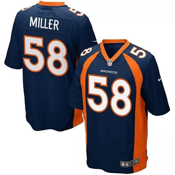 Von Miller Denver Broncos Jersey football jersey product view 1
