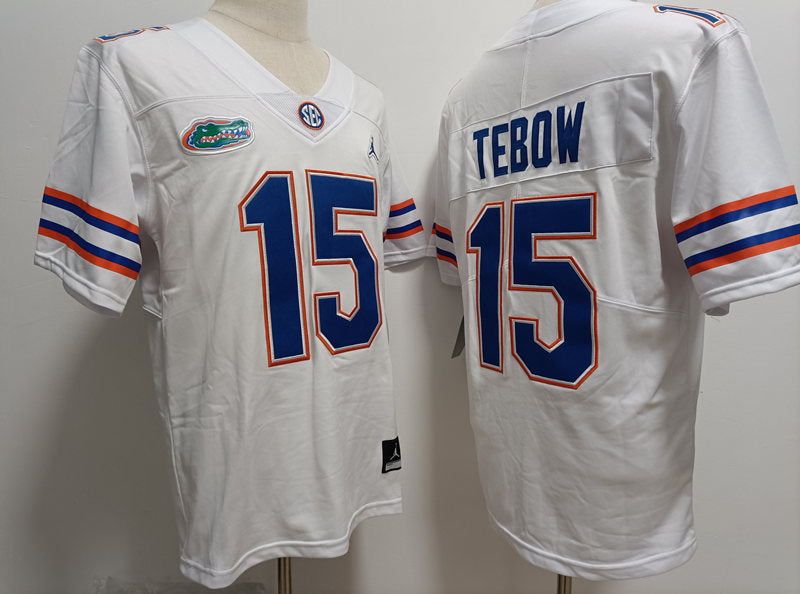 Tim Tebow Florida Gators Jersey - White sports jersey product view 2