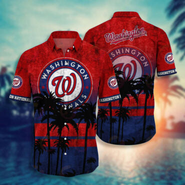 Washington Nationals Capital Paradise Hawaiian Shirt Unisex T-shirt, Sweatshirt, Hoodie, Long Sleeve Tee - T-Shirt, Sweatshirt, Hoodie
