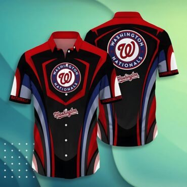 Washington Nationals Ocean Wave Hawaiian Shirt Unisex T-shirt, Sweatshirt, Hoodie, Long Sleeve Tee - T-Shirt, Sweatshirt, Hoodie