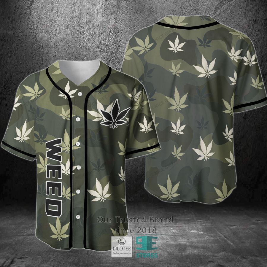 Weed Baseball Jersey Unisex T-shirt, Sweatshirt, Hoodie, Long Sleeve Tee - T-Shirt, Sweatshirt, Hoodie