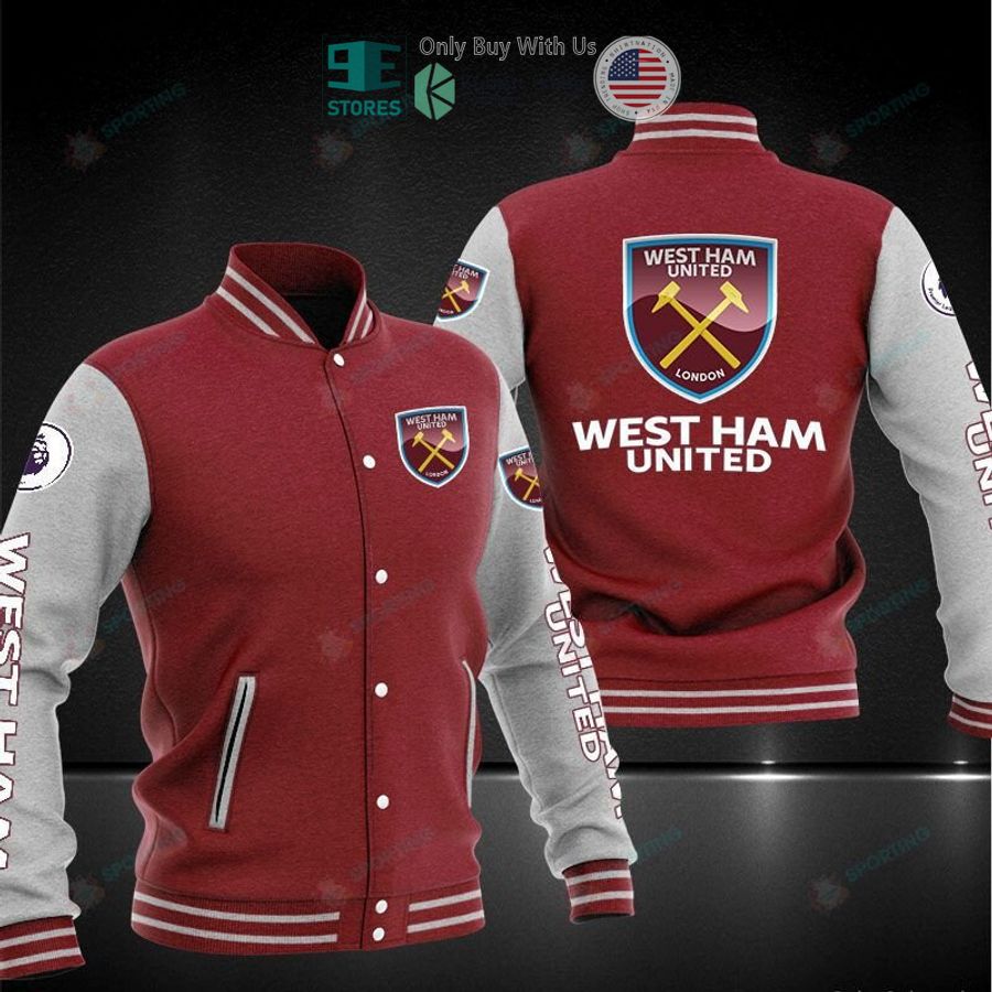 BEST West Ham United Baseball Jacket Unisex T-shirt, Sweatshirt, Hoodie, Long Sleeve Tee - T-Shirt, Sweatshirt, Hoodie