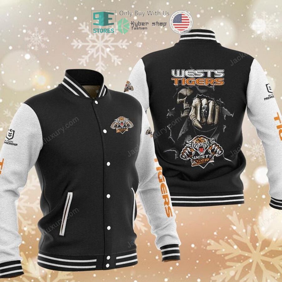 BEST Wests Tigers Death Baseball Jacket Unisex T-shirt, Sweatshirt, Hoodie, Long Sleeve Tee - T-Shirt, Sweatshirt, Hoodie
