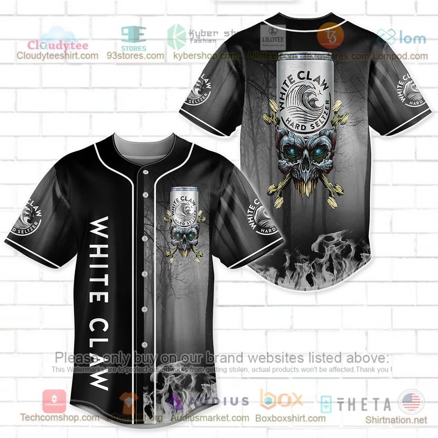 HOT White Claw skull head Baseball Jersey Shirt Unisex T-shirt, Sweatshirt, Hoodie, Long Sleeve Tee - T-Shirt, Sweatshirt, Hoodie