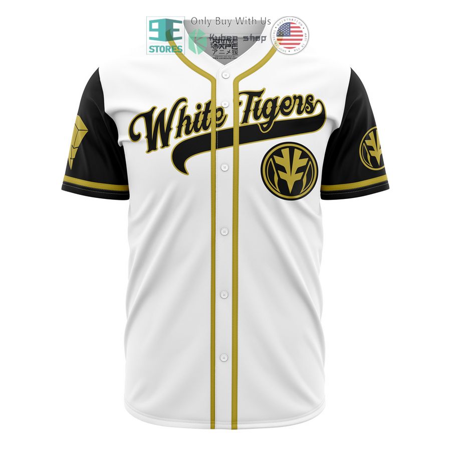 BEST White Tigers White Power Rangers Baseball Jersey Unisex T-shirt, Sweatshirt, Hoodie, Long Sleeve Tee - T-Shirt, Sweatshirt, Hoodie