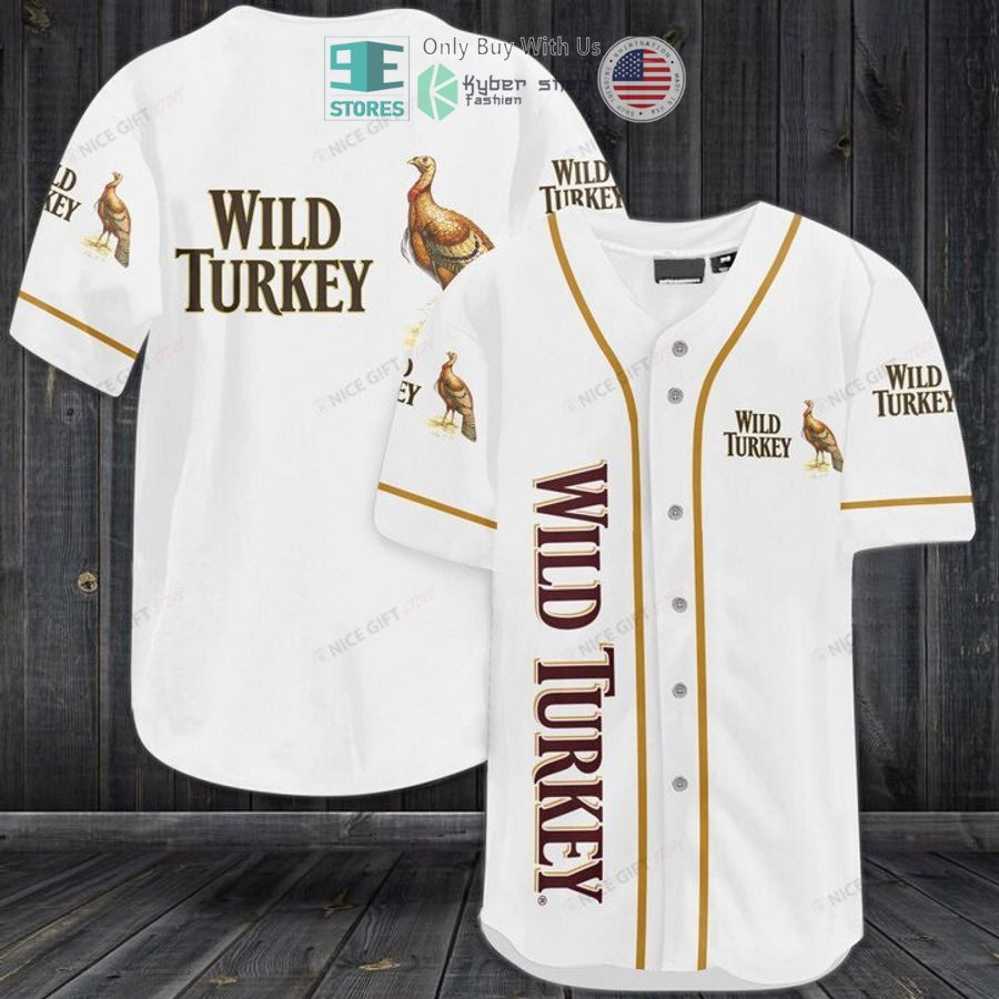 BEST Wild Turkey logo Baseball Jersey Unisex T-shirt, Sweatshirt, Hoodie, Long Sleeve Tee - T-Shirt, Sweatshirt, Hoodie