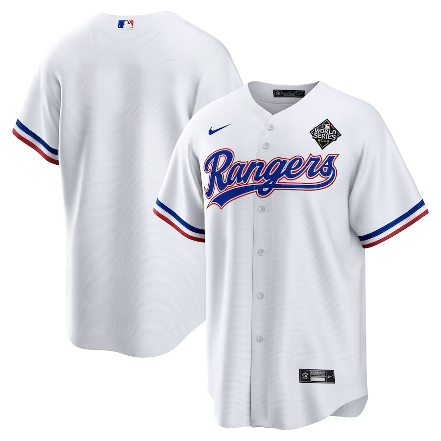 Texas Rangers World Series Jerseys baseball jersey product view 1