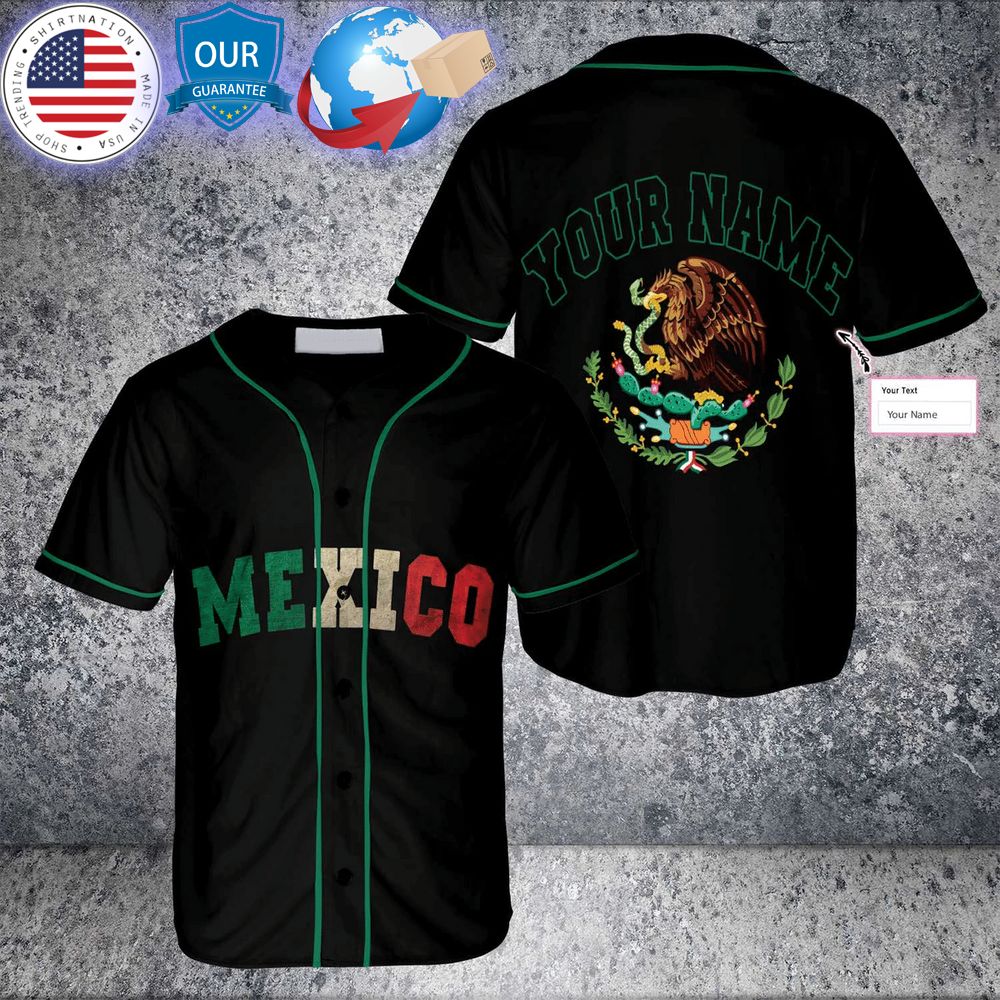 HOT Proud Mexico Custom Baseball Jersey Unisex T-shirt, Sweatshirt, Hoodie, Long Sleeve Tee - T-Shirt, Sweatshirt, Hoodie