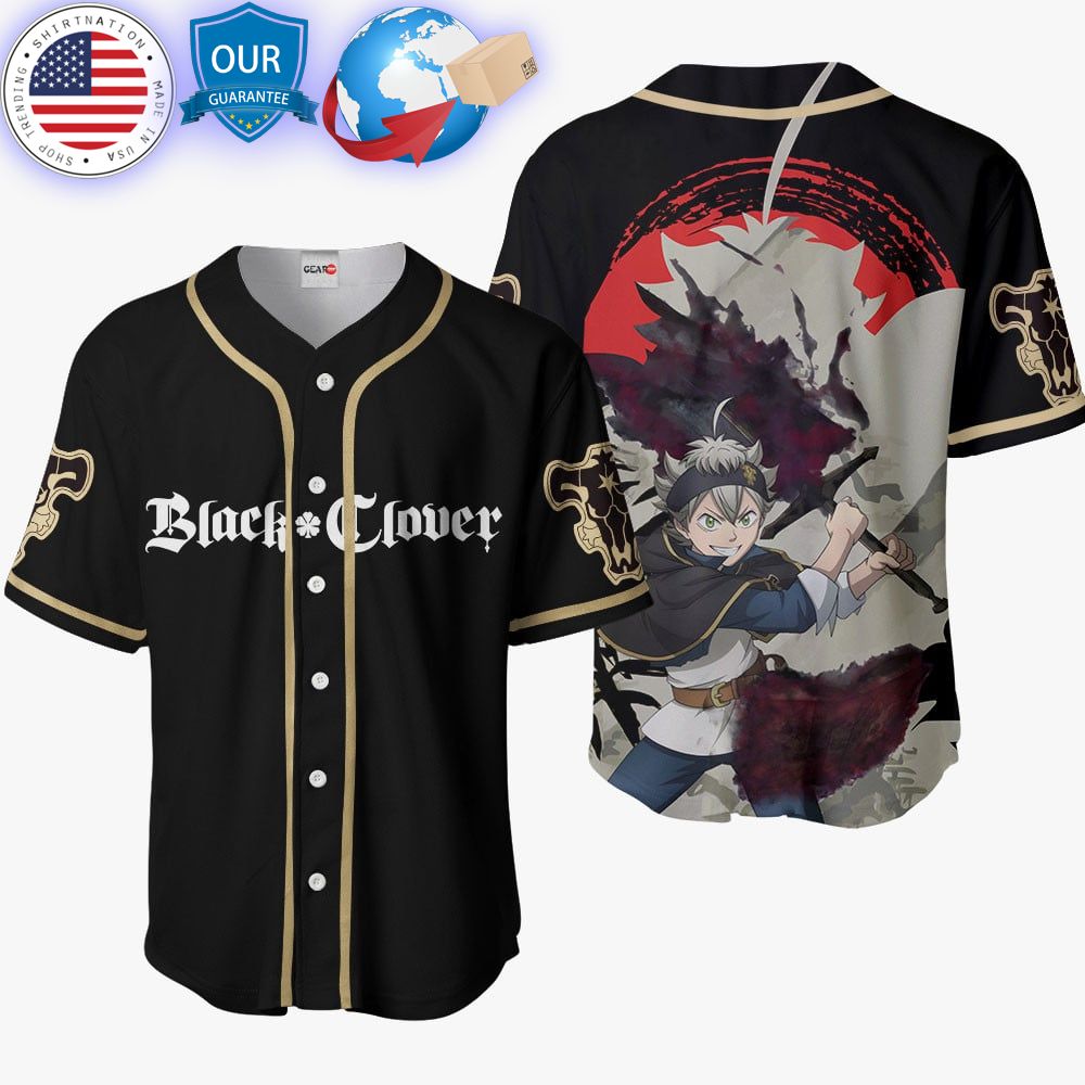 HOT Black Clover Asta Baseball Jersey Unisex T-shirt, Sweatshirt, Hoodie, Long Sleeve Tee - T-Shirt, Sweatshirt, Hoodie