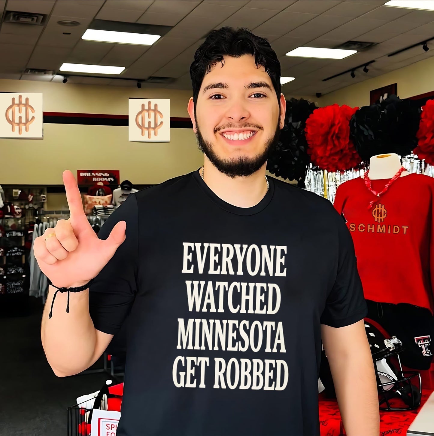Angie Craig Everyone Watched Minnesota Get Robbed Shirt Unisex T-shirt, Sweatshirt, Hoodie, Long Sleeve Tee - T-Shirt, Sweatshirt, Hoodie