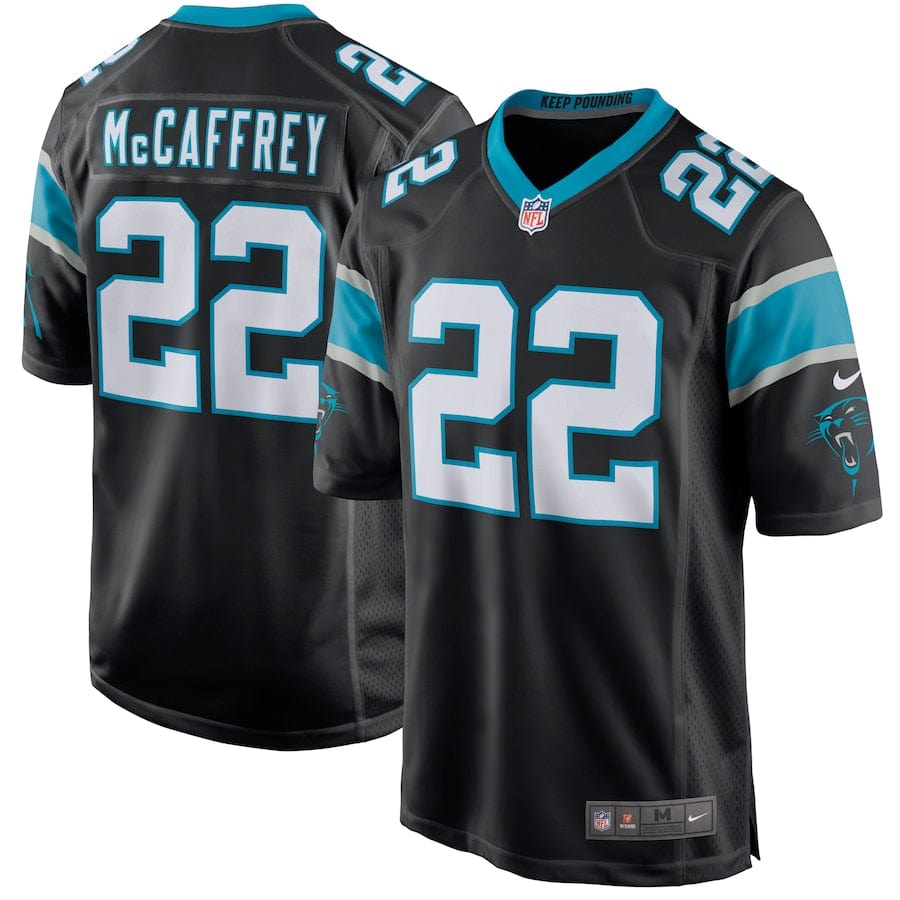 Christian McCaffrey Carolina Panthers Jersey football jersey product view 1